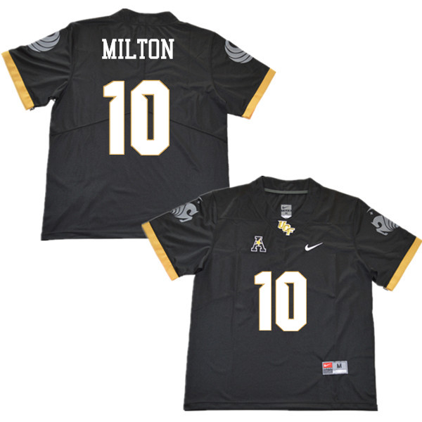Men #10 McKenzie Milton UCF Knights College Football Jerseys Sale-Black